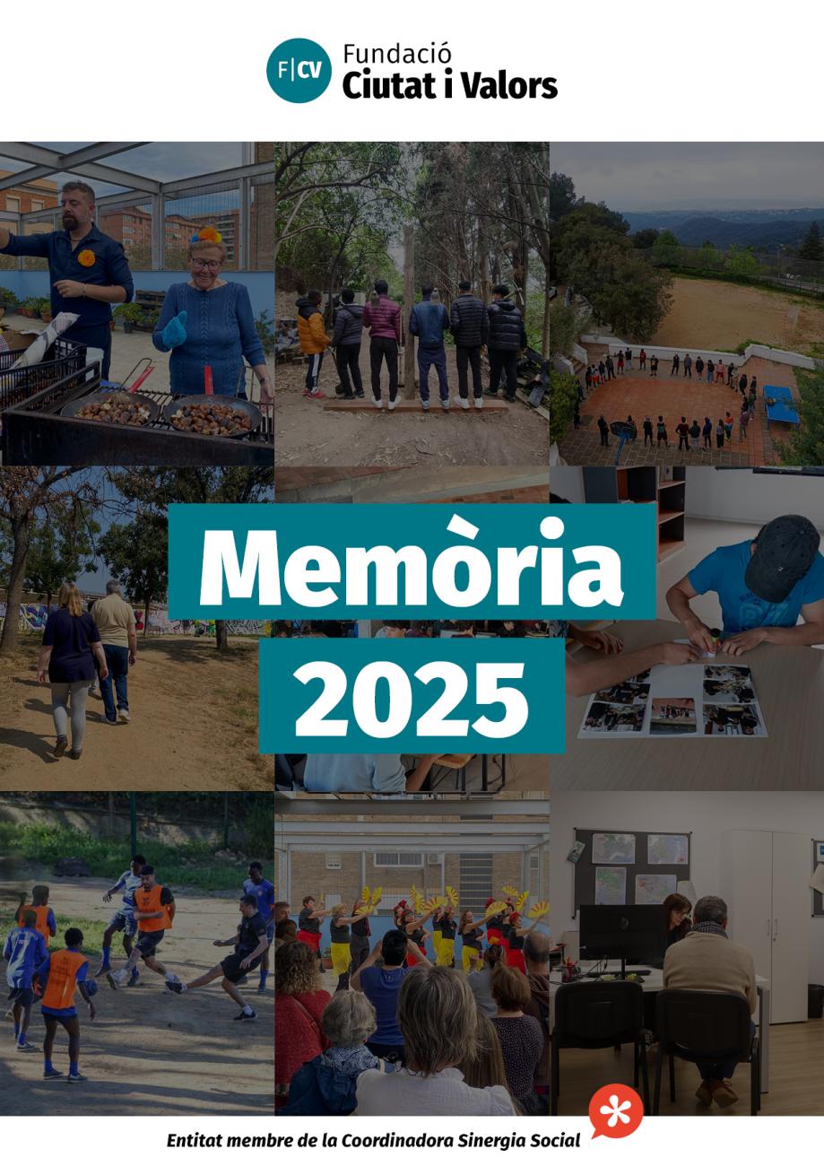 Portada Memòria 2025 - Fundació Ciutat i Valors